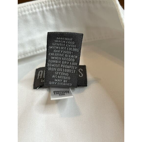 Additions‎ by Chicos Size 0 (Small Size 4) White Jacket Cotton Stretch - Picture 8 of 9